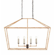 Denison Rattan Rectangular Lantern