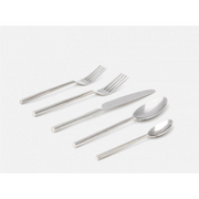 Set/5- Gwen Polished Silver Flatware