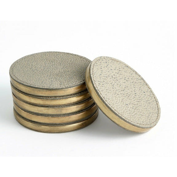 S/6 McCoy Coasters - Bark