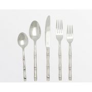 Set/5- Liliana Polished Silver Flatware Set