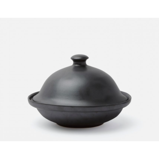 Marcus Black Glaze Cloche Serving Platter