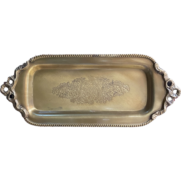 Small Vintage Brass Tray