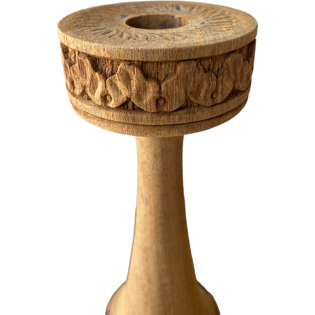 Vintage Carved Candlesticks