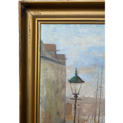 Vintage Oil Painting - Village Marina