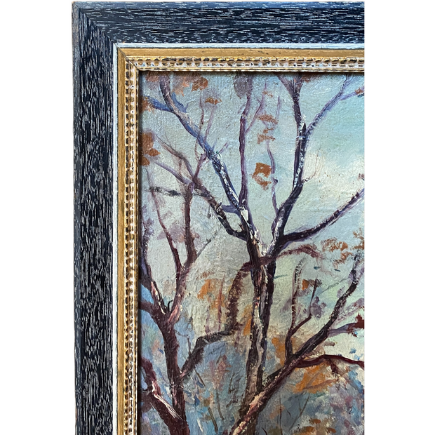Vintage Impressionist Landscape Painting