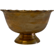 Vintage Scalloped Brass Catchall