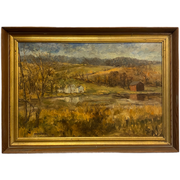 Autumnal Landscape Vintage Painting