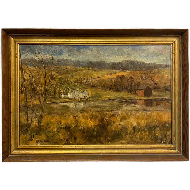 Autumnal Landscape Vintage Painting