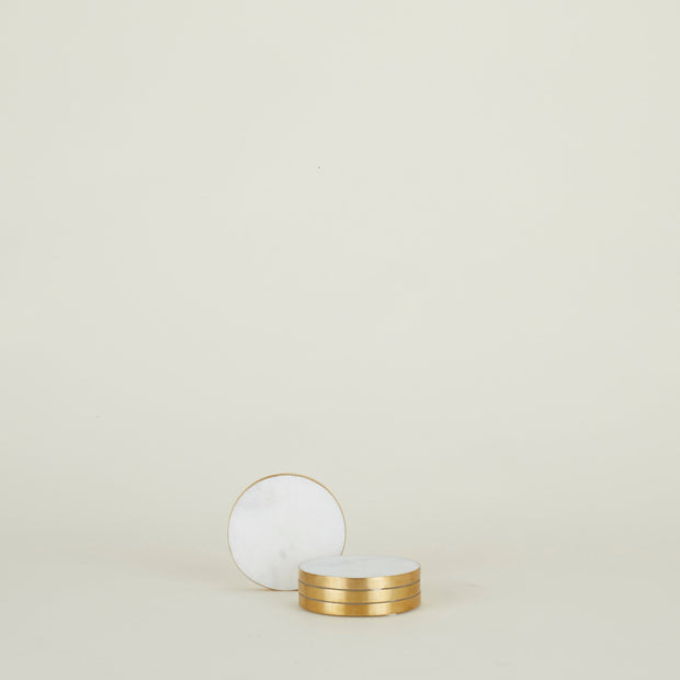 SIMPLE MARBLE COASTER - SET OF 4