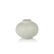 San Miguel Earthenware Vase - White - Short
