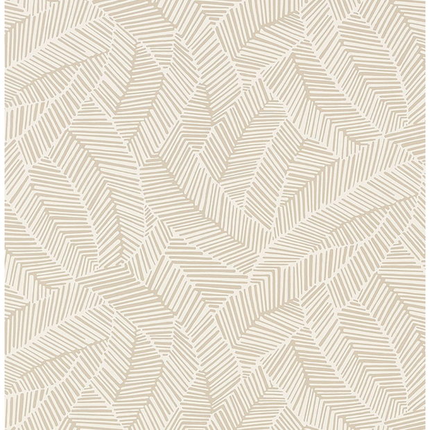 Abstract Leaf- Linen