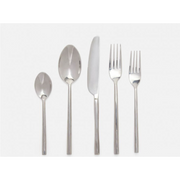 Set/5- Gwen Polished Silver Flatware