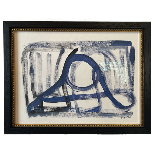 Vintage Blue Abstract