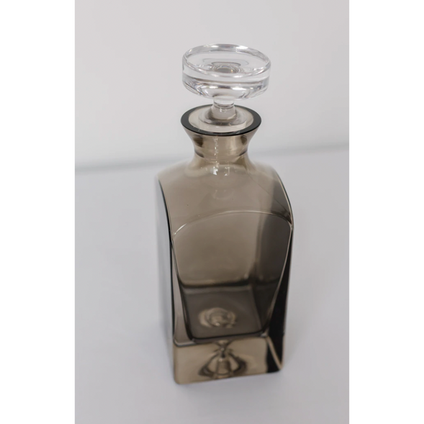 Estelle Colored Decanter - Gray Smoke
