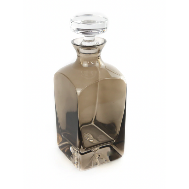 Estelle Colored Decanter - Gray Smoke