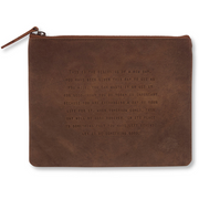 This is the Beginning Leather Zip Bag