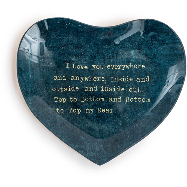 Heart Decoupage Plates - Assorted