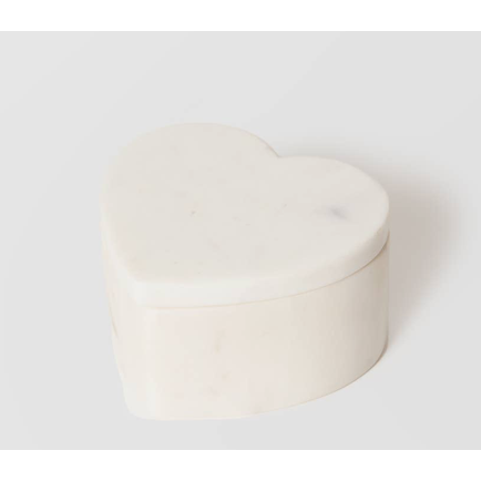 Marble Heart-Shaped Box