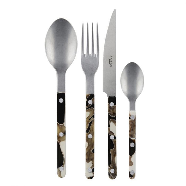 Set of 4 pieces Bistrot vintage dune , Black