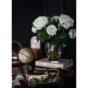 Garden Rose Arrangement in Vase 12"