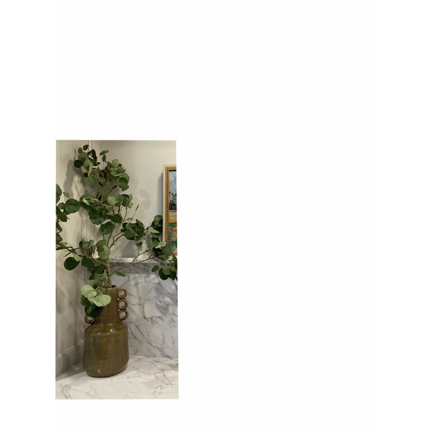 Glazed Vase w/Handles