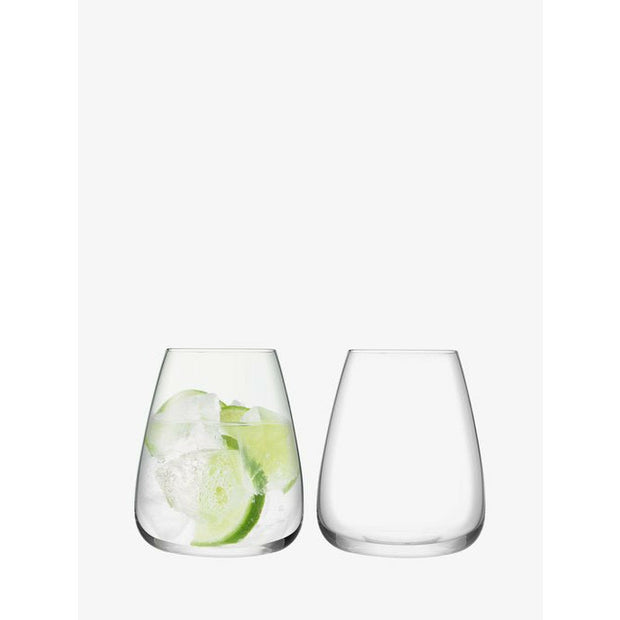 Wine Culture Water Glass 20 oz Clear x 2