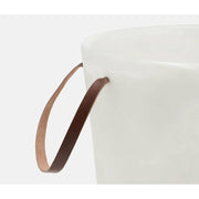 Wesley White Swirled Ice Bucket