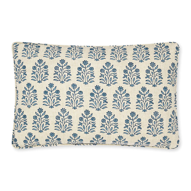 Amer Azure linen cushion 35x55cm