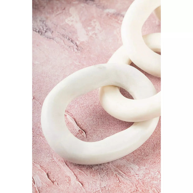 San Bruno White Marble Chain Links