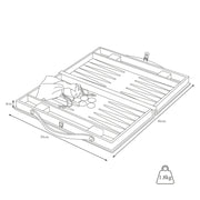 Jesse Leather Backgammon Set