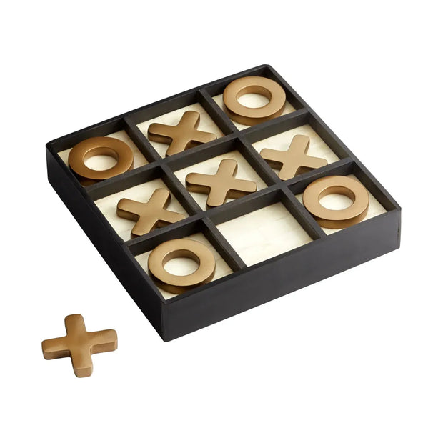 Tic-Tac-Glow Sculpture - Black/Gold/White