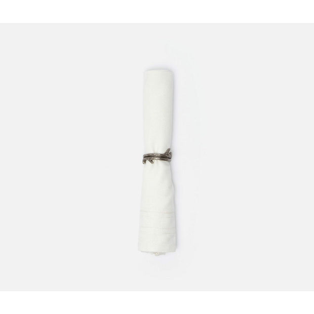 S/4 - Tara Antiqued Pewter Napkin Rings