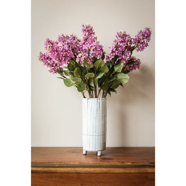 28.5" Silk English Lilac Flower Spray - 2 Tone Lilac