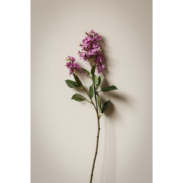 28.5" Silk English Lilac Flower Spray - 2 Tone Lilac