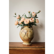 29" Silk Cabbage Rose Flower Spray - Beige