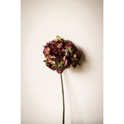 18.5" Silk Hydrangea Flower Spray - Eggplant