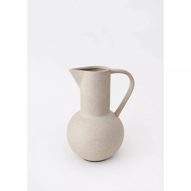 Ceramic Floral Pitcher - 7.5"