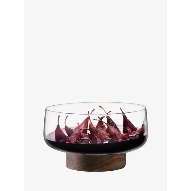 City Bowl & Walnut Base dia 30cm