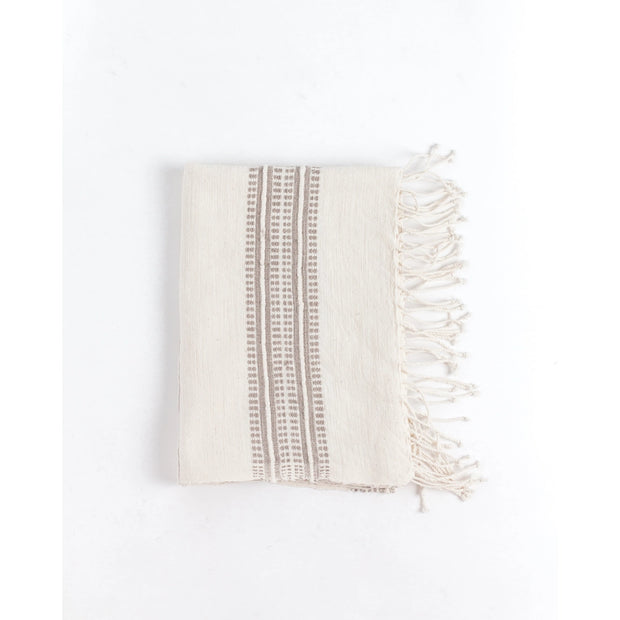 Calvina Hand Towel - Natural with Stone