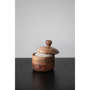 Bria- Acacia Wood Jar
