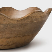Scalloped Wooden Bowl - Medium