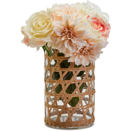 Rosana Raffia Lattice Cachepot/ Vase