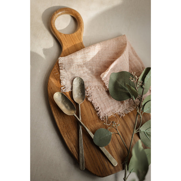 Linda Linen Cocktail Napkin - Blush