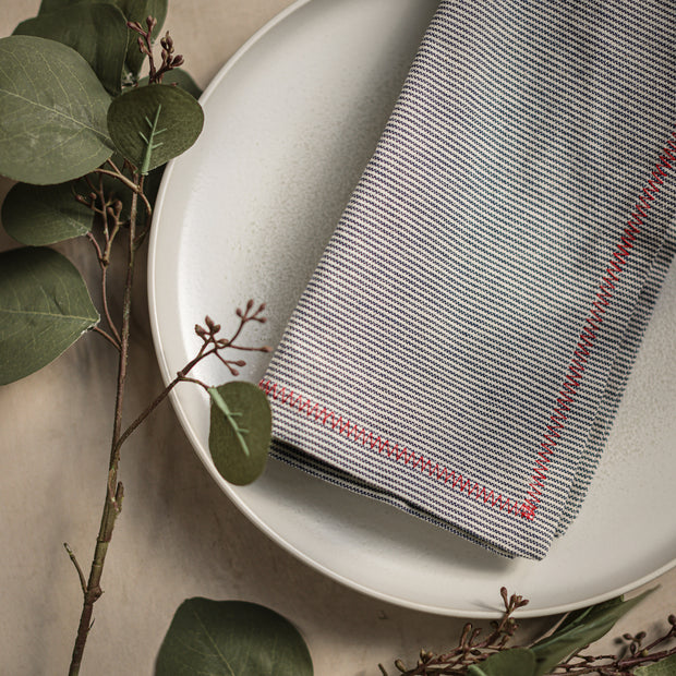 Frederick Navy Stripe Napkin