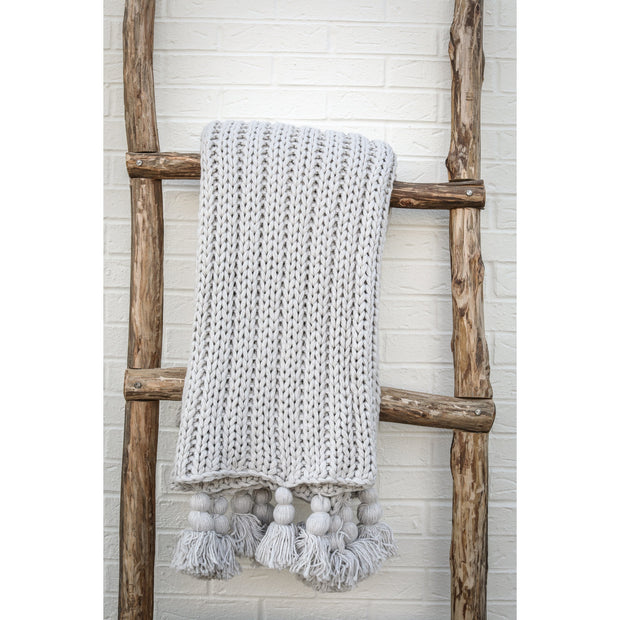 Anacapa Oversized Throw- Light Grey