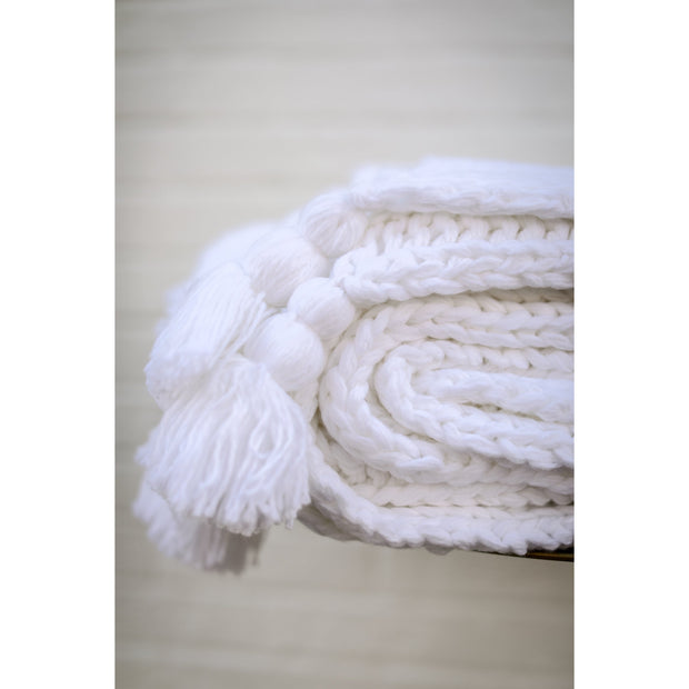 Anacapa Oversized Throw- White