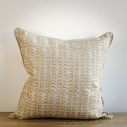 Luxor Saffron Linen Pillow