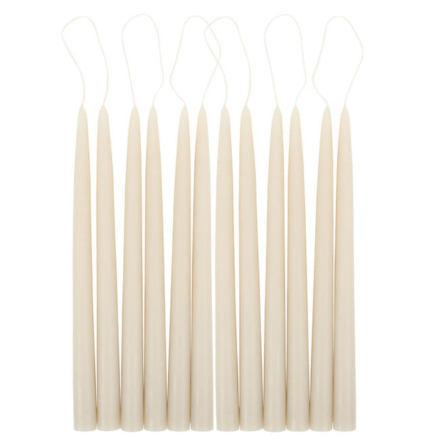12" Parchment Taper Candles