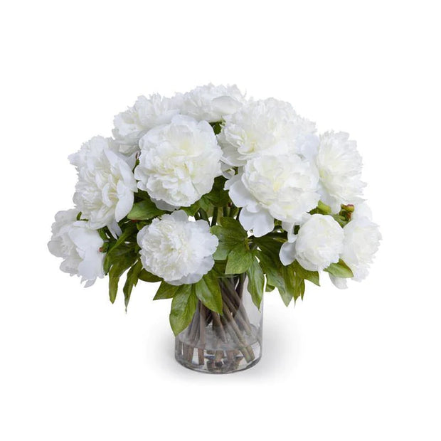White Peony Bouquet - Large