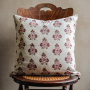Ankara Rose Linen Pillow
